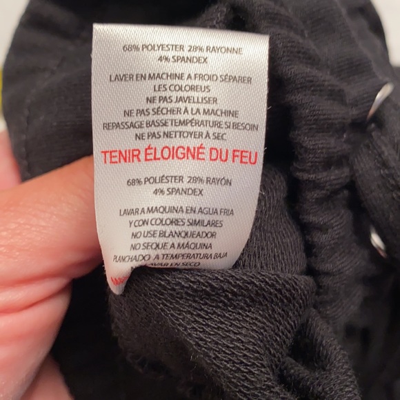 Rae Dunn black multicolor metallic rainbow LOVE joggers S - Picture 12 of 12